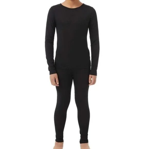 32 Degrees Heat Kid's Black Thermal / Base Layer Set, size M (8/10) - Picture 2 of 8